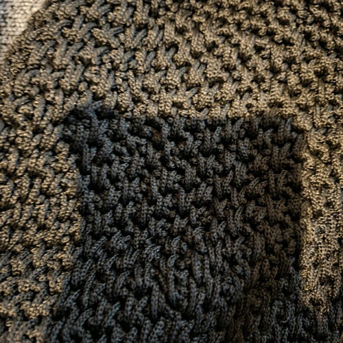 Knitted backpack like new with camo flap