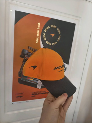 McLaren collectible cap world champion 2025 new
