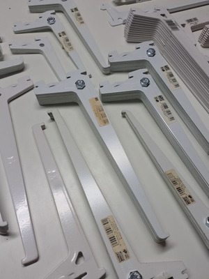 Metal Shelf Brackets used, pack of 138 pieces