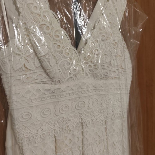 Boho wedding dress Tassos Mitropoulos size L, like new, white
