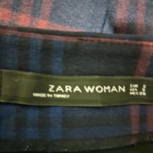 Zara dress used, square neck slim fit, size S blue