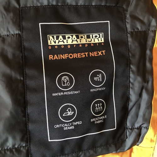 Napapijri Rainforest Next men's jacket new, orange, size L