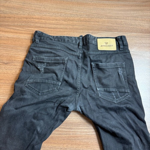 Brokers men's black jeans with rips, size W30, like new