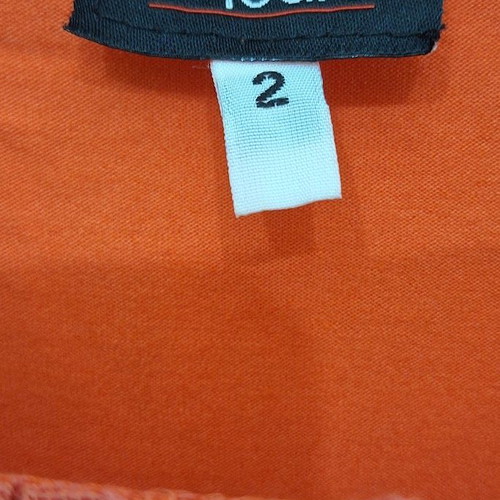 Chicard lace dress orange like new, size S