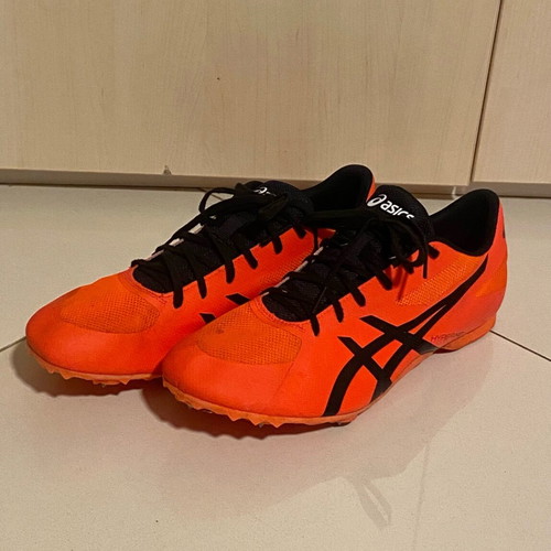 Asics Hyper MD track shoes like new, orange, size 45
