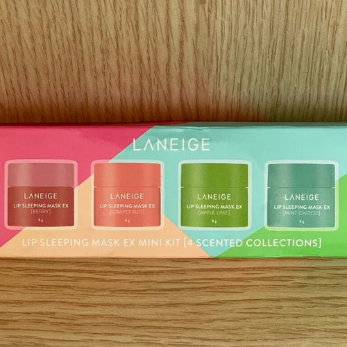 Laneige lip sleeping mask mini kit new, 4 scents, 8g each