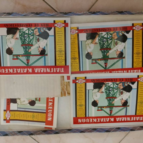 Vintage Greek metal construction toy Meccano by EPA