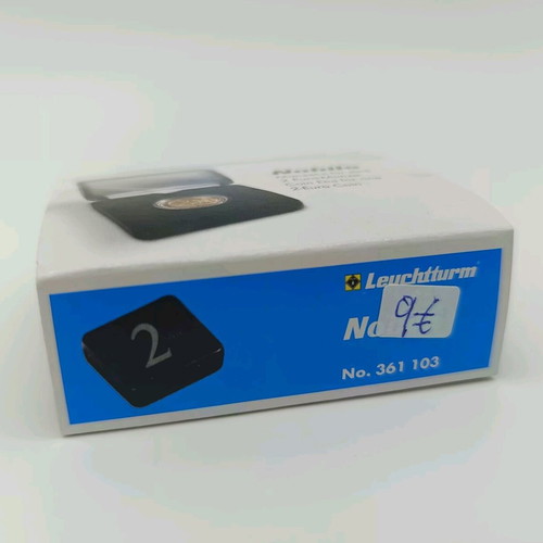 Luxury case for collectible 2 euro new with Leuchtturm capsule