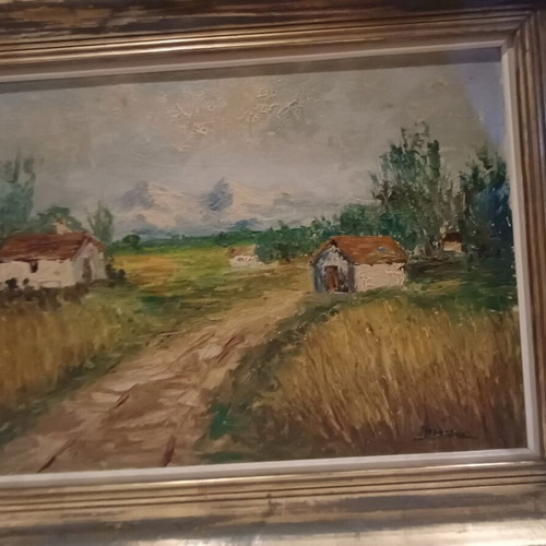 Oil painting with spatula 0.90x0.60