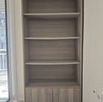 Sofa bed set with storage, double bed, bookshelf, table, chairs