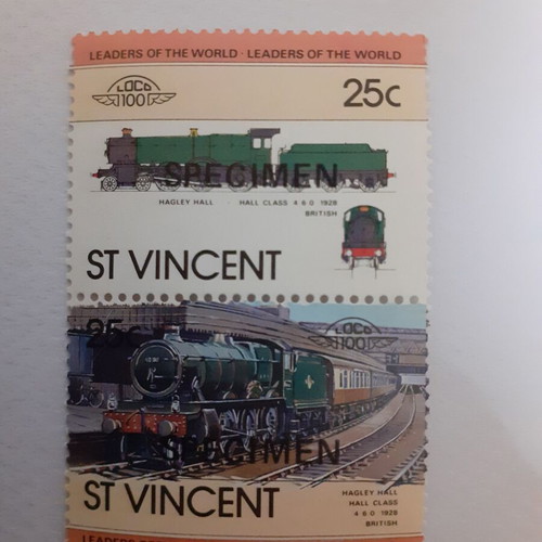St. Vincent Stamps Specimen Overprint Series New