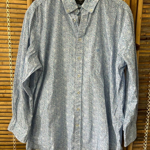 Fynch-Hatton floral print shirt size XL like new, blue