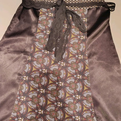Vintage midi skirt satin blend like new, size S