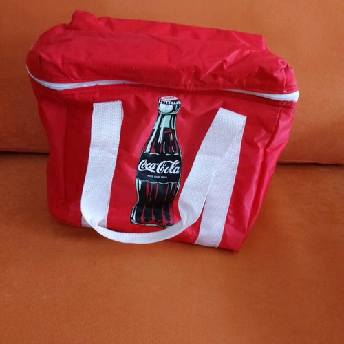 Coca Cola cooler bag used, red
