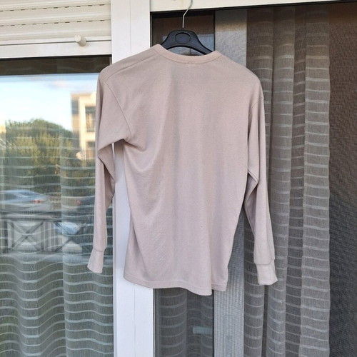 Beige pajama shirt used, size M/L