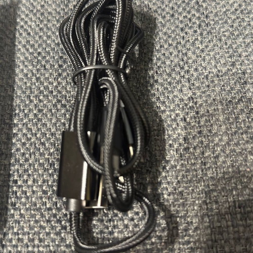 Fabric charging cable 3-in-1 1m new, USB to Lightning, Type-C, Micro-USB for iPhone and Android