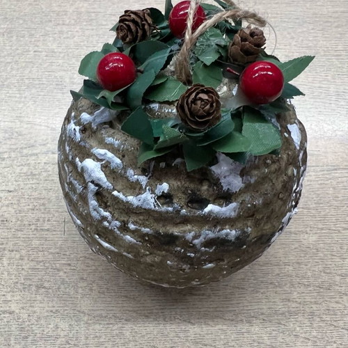 Christmas ball new, set of 6, height 10 cm