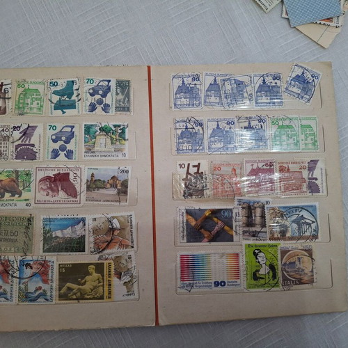 Collectible old stamps used, collection of about 300 pieces