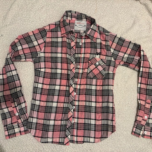 BSB pink checkered shirt like new