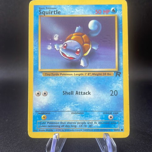 Squirtle Pokémon TCG Team Rocket 1999-2000 card like new