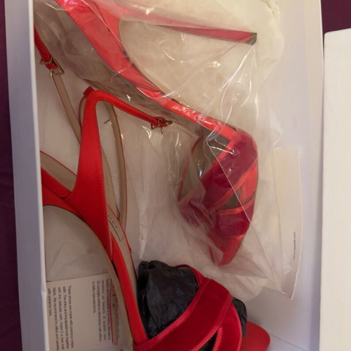 Casadei red sandals new