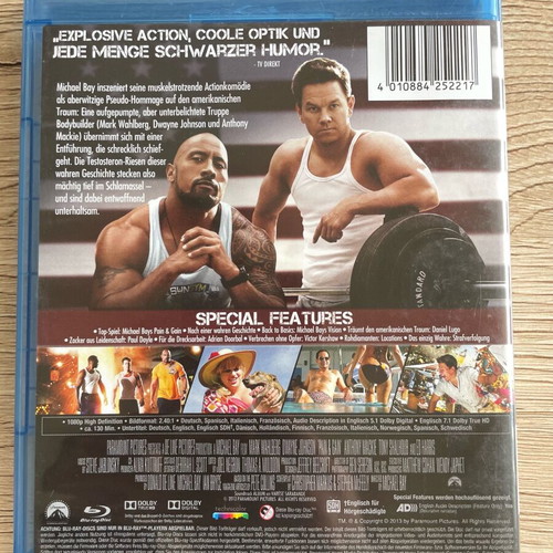 Pain & Gain Blu-Ray like new with English subtitles