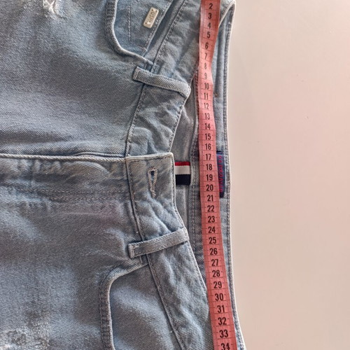 U.S. Polo Assn. Women's Distressed Relaxed Denim Shorts like new, light blue