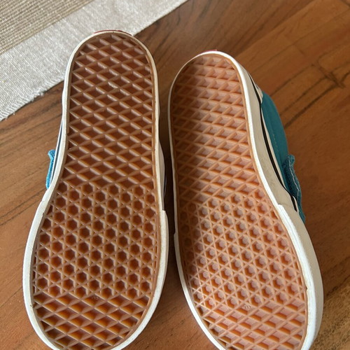 Vans kids' sneakers turquoise checkerboard size 26