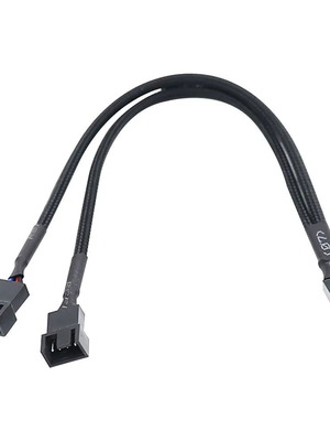 3/4-Pin PWM Fan Power Y Cable Splitter καινούργιο για υπολογιστή