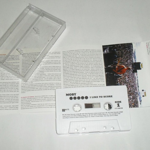 Moby I Like To Score cassette tape like new, electronic