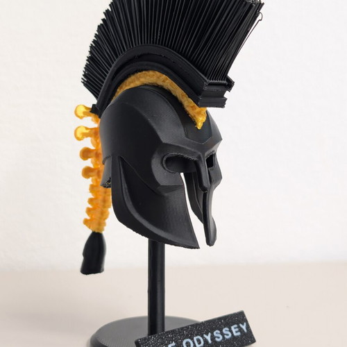 3D Printed Spartan Helmet Display The Odyssey new