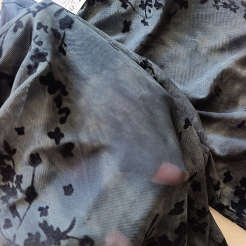 Zara black grey sheer pants with inner shorts, size L