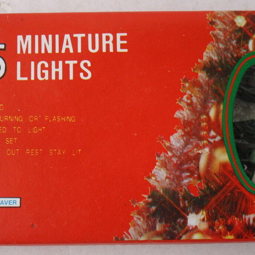 Christmas spiked multicolor lights 35 vintage