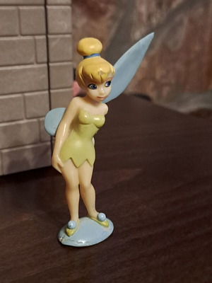 Tinkerbell figure handmade, used, hand-painted with one wing cut