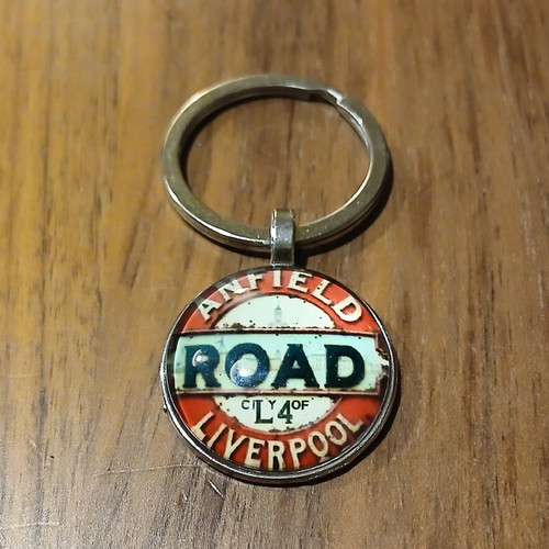 Anfield Road Keychain new, City of Liverpool
