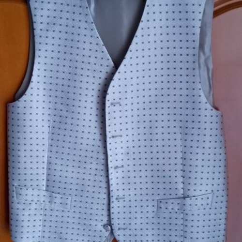 Silk Vest Medium size like new, gray