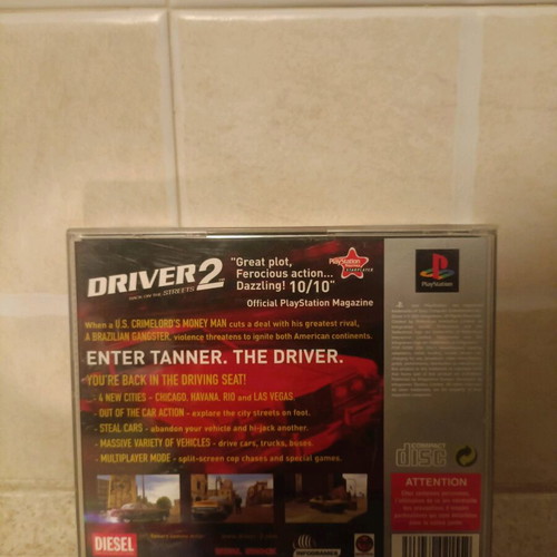 Driver 2 PlayStation 1 game used Platinum