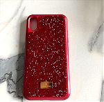  θήκη κινητού Swarovski 100% αυθεντική κόκκινη για iPhone κινητό μοντέλο XS