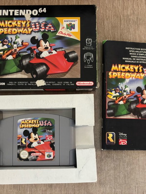 Mickey’s Speedway USA Nintendo 64 употребяван, пълен английски вариант