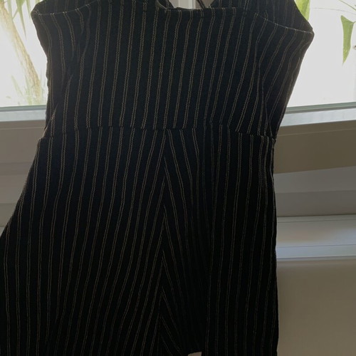 Stradivarius jumpsuit used, size M, black with shorts bottom