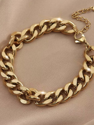 Bracelet new stainless steel wide chain
