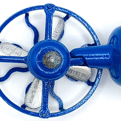 Vintage PlayMe Metal Fan Sharpener 988 New, 1970s Collectible