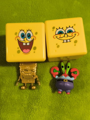 Just Toys φιγούρες SpongeBob με σπάνιο Golden Spongebob και Mr Krabs σαν καινούργιο