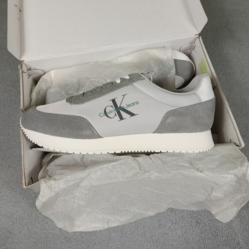 Calvin Klein Jeans Retro Runner Low Laceup sneakers new, Oyster Mushroom Formal Grey