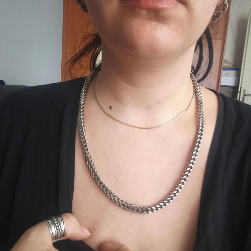 Necklace with Chunky Chain new, silver