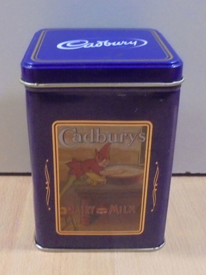 Canbury's σοκολατάκια παλιό διαφημιστικό μεταλλικό κουτί μεταχειρισμένο άδειο