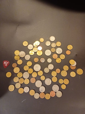 Drachma coins used, collection of 70 from 1947 to 80s with 2 OTE phone coins