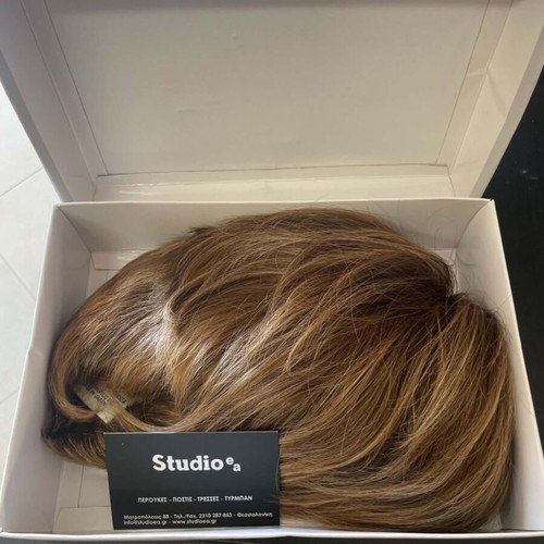Gisela Mayer Modern Hair Collection wig like new, brown with highlights