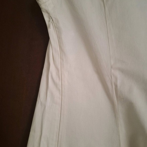 Sisley midi dress white like new, size S