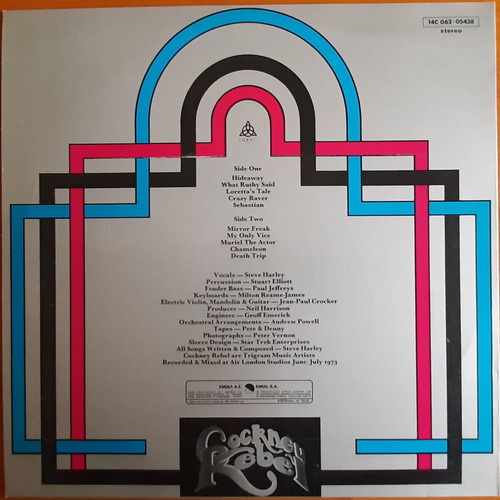 Cockney Rebel The Human Menagerie vinyl used, rock